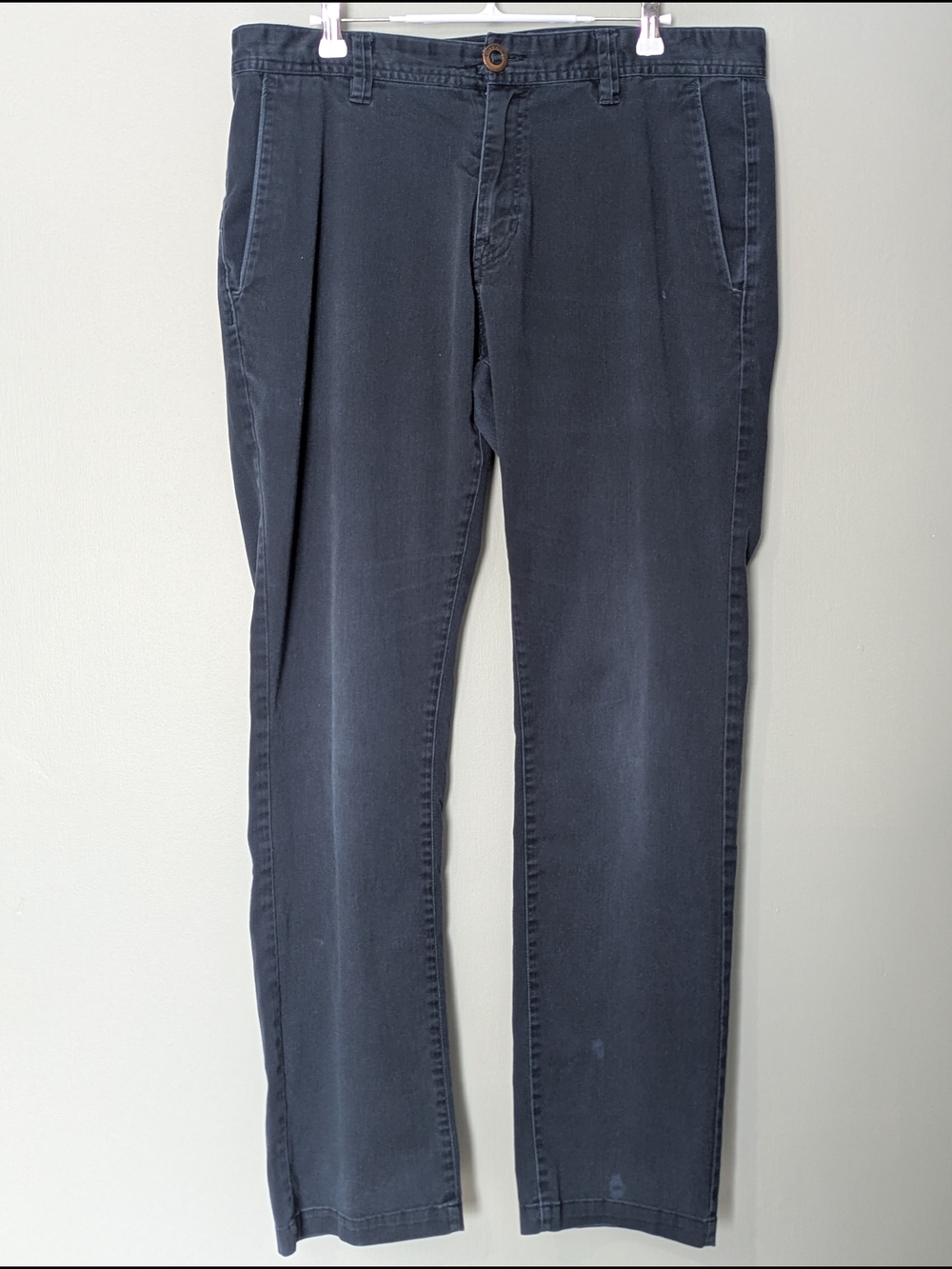 Volcom‎ Frickin Modern Stretch Men's Navy Blue Chino Trousers Skater